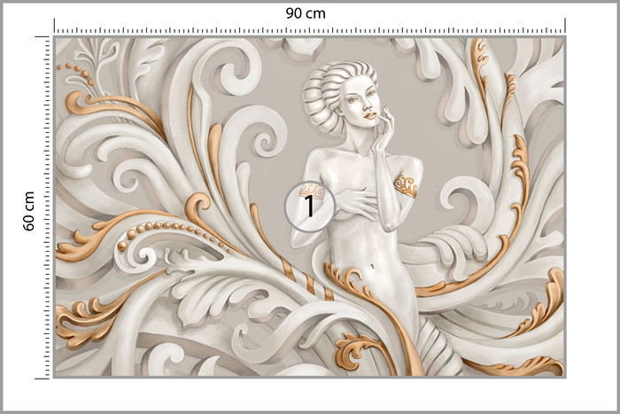 Fototapeta MEDUZA Grecka Bogini Kobieta 3D 90x60cm