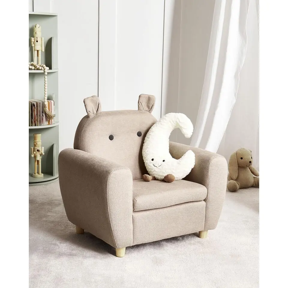 MARIBO - Kinderfauteuil - Taupe - Stof
