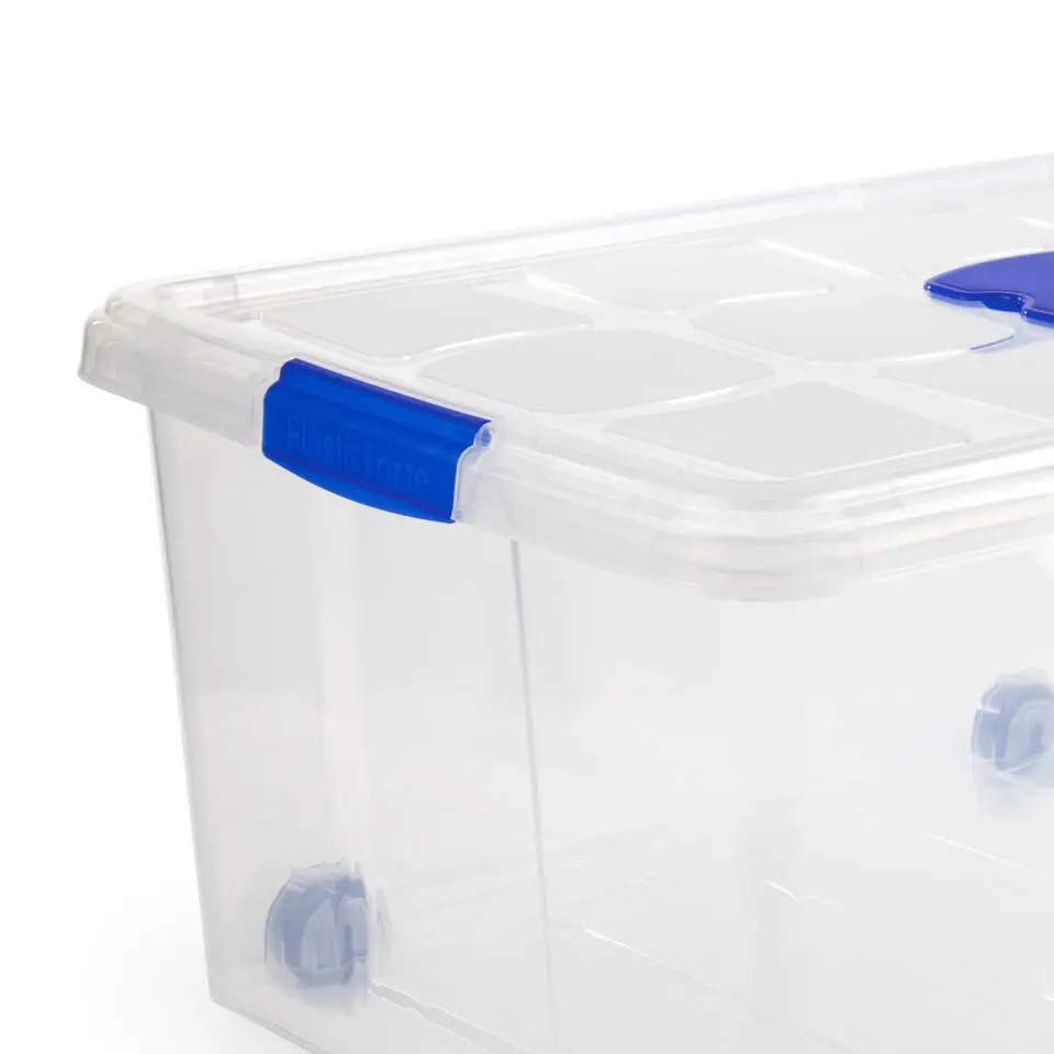 Plasticforte Opslagbak met deksel - 1x - 57L - 62 x 45 x 32 cm