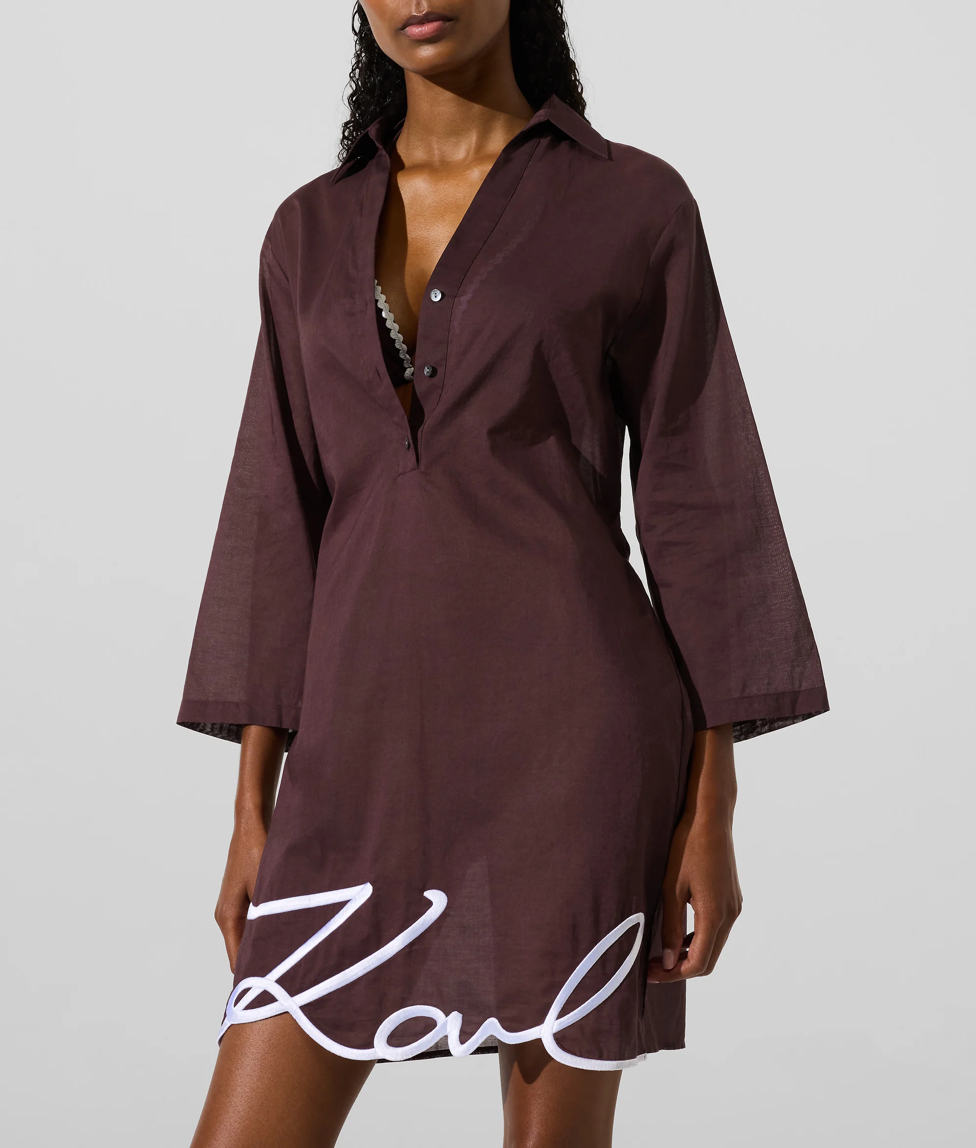 Robe-chemise de plage K/Signature