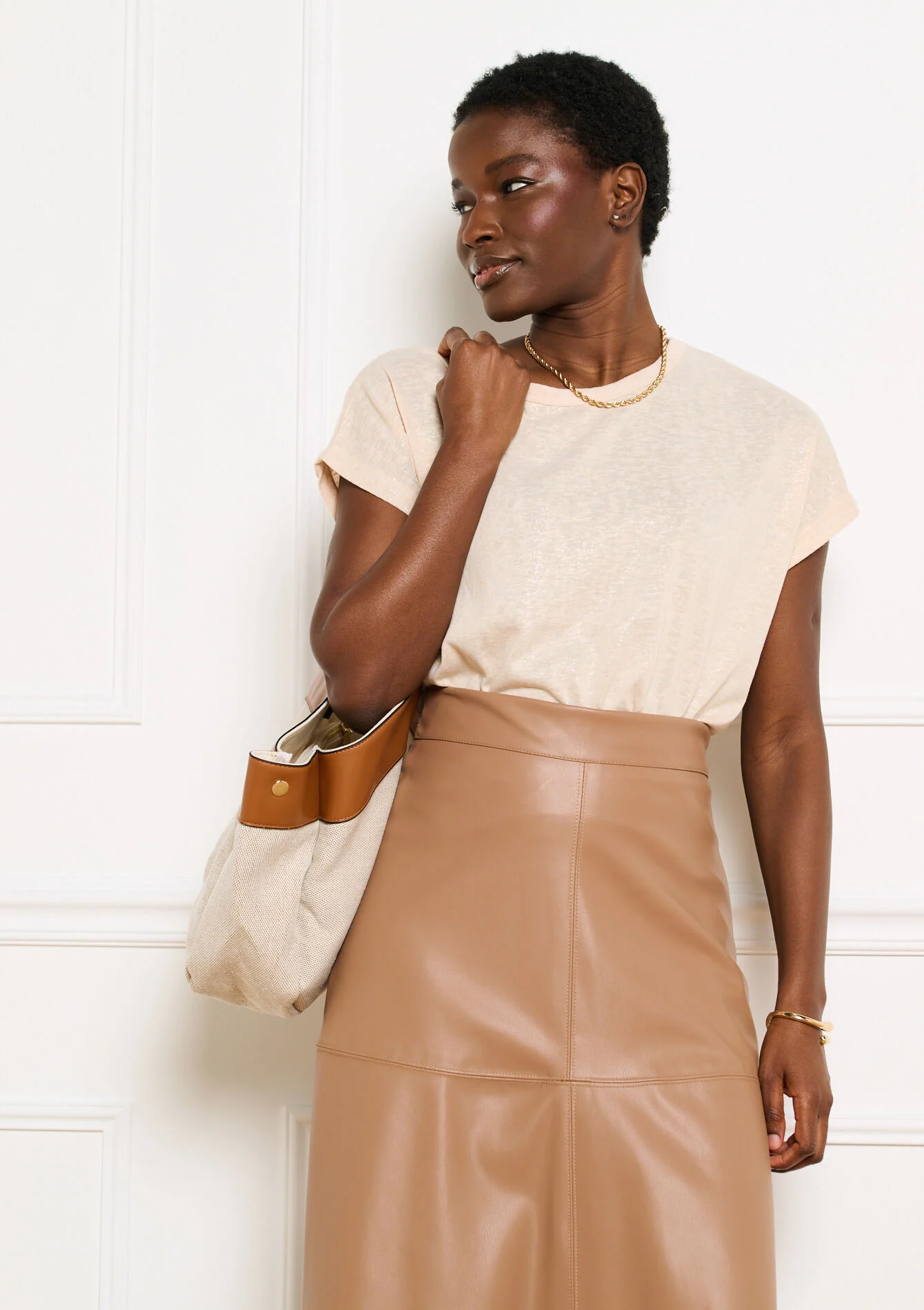 T-shirt met foil print