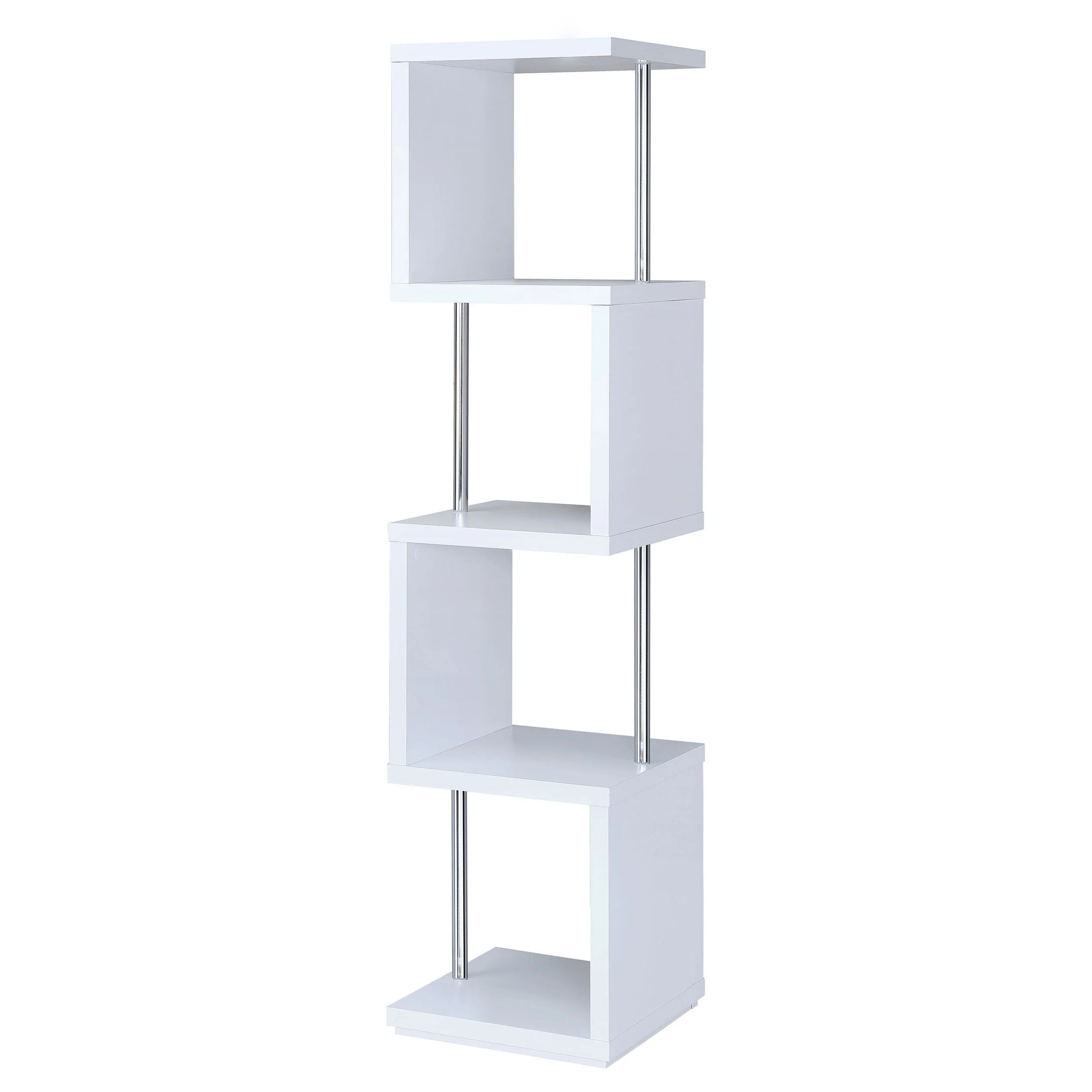 Baxter Contemporary 67-inch 4-shelf Bookshelf - 15.50 x 15.50 x 66.50