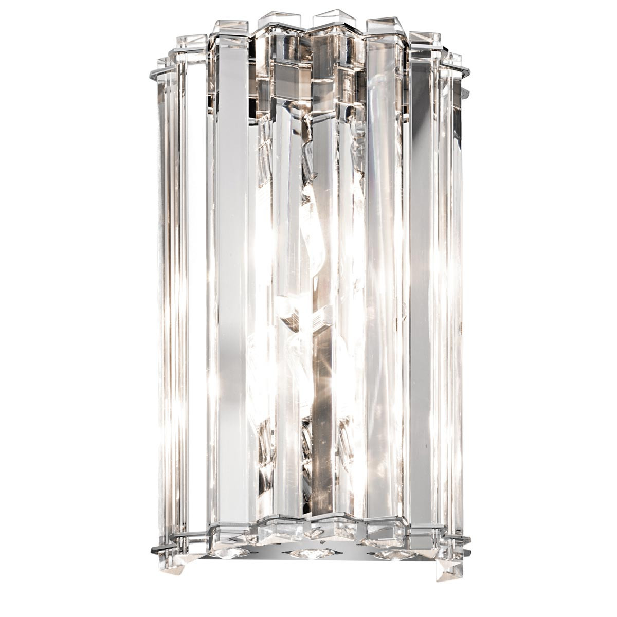 Kinkiet chromowany Crystal Skye 2xG9x3W wym:28x16,7x9,9cm IP44 Kichler