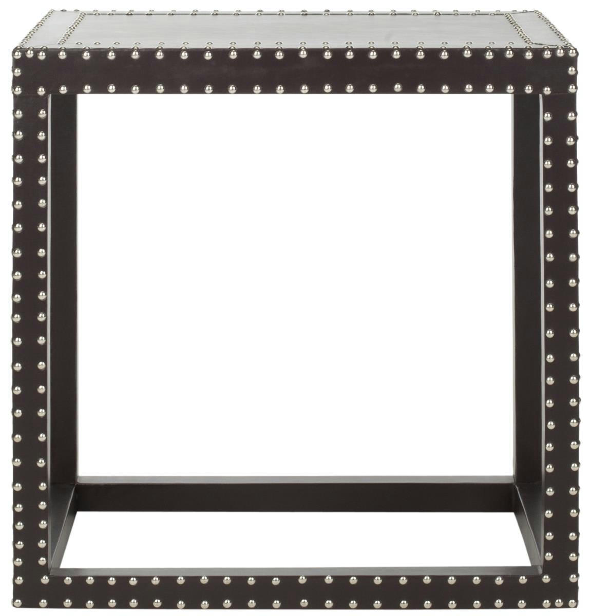 VERENA - Table d'appoint MDF en gris, 40 X 60 X 60 cm