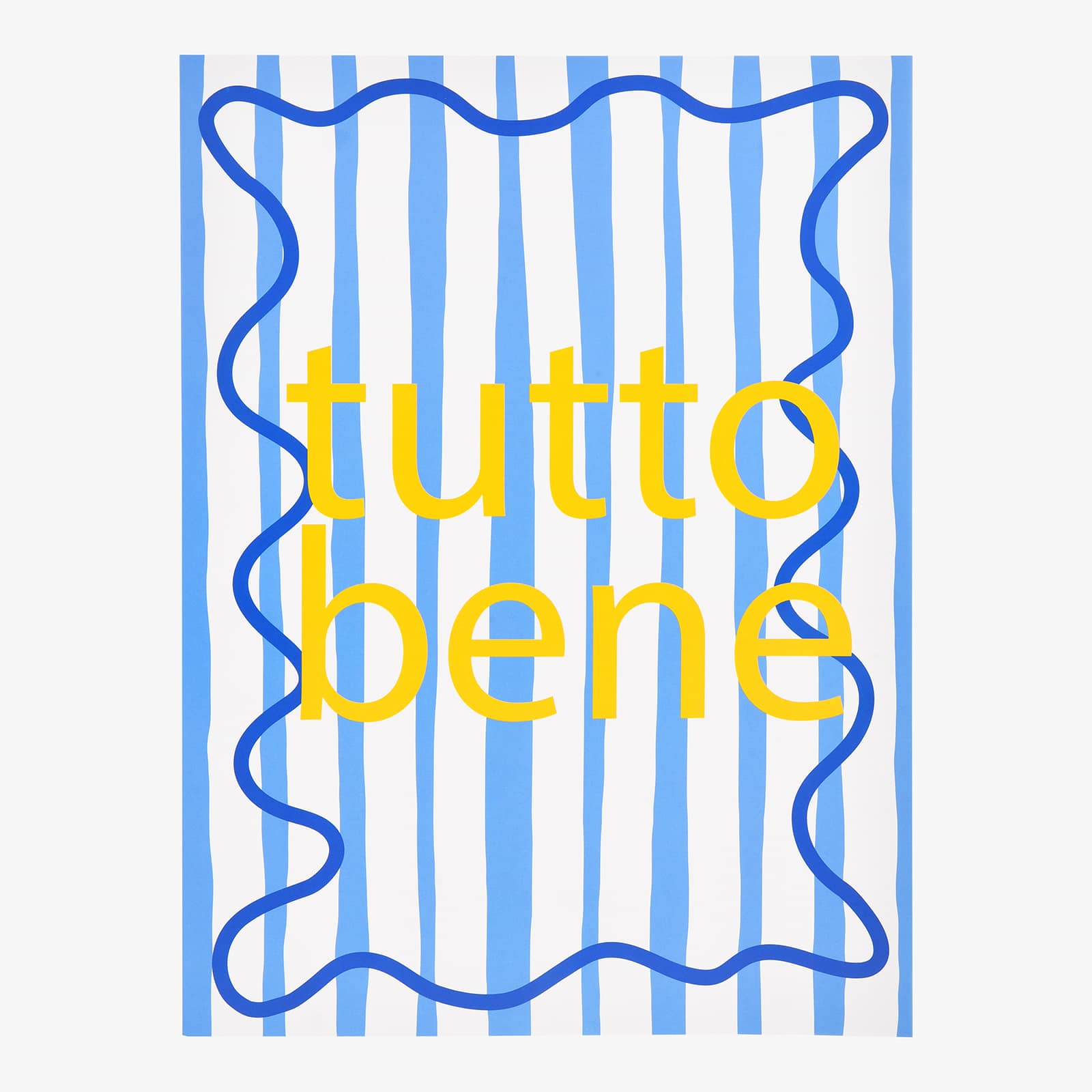 Poster Bene Blau,B 300 x H 400 mm