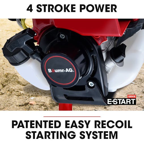 NNEMB BPX-1400 38cc 4-Stroke Petrol Post Hole Digger, 150mm Auger w/ 600mm Extension Shaft