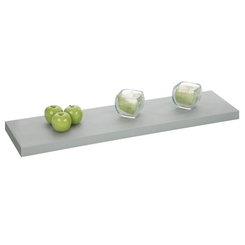 Tablette murale aluminium 90 x 23,5 x 3,8 cm PRACTO HOME