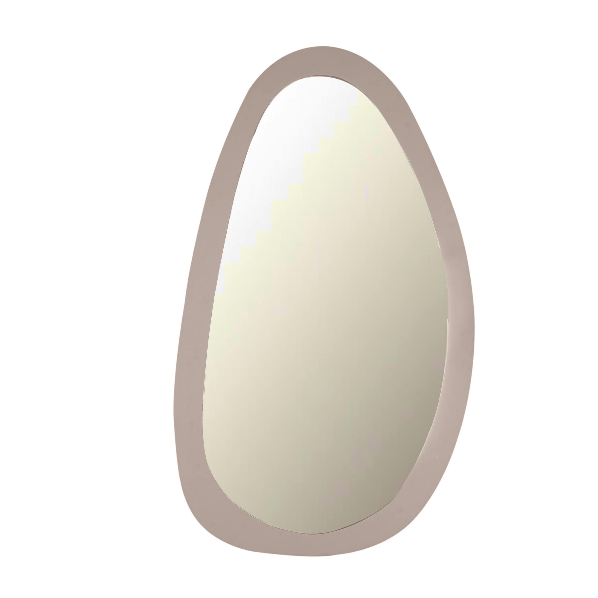 Miroir design organique en bois sable 60 x 100 cm ASPEN