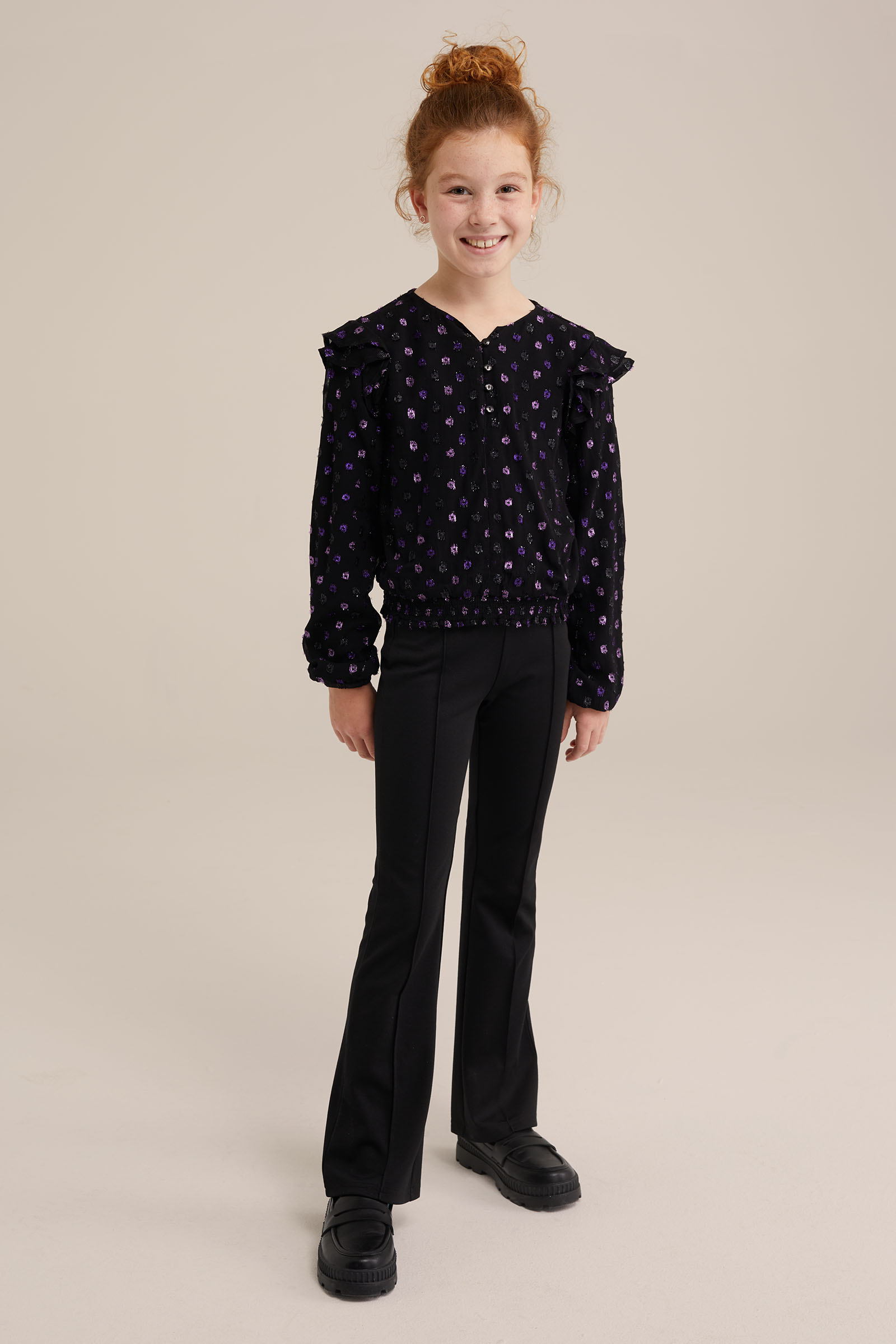 Meisjes blouse met dessin