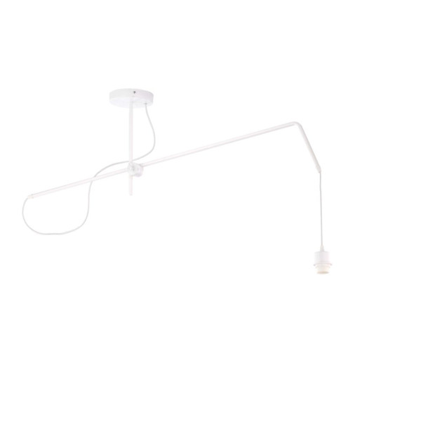Lampa wisząca z ruchomym ramieniem RIO Czarny - Czerwony