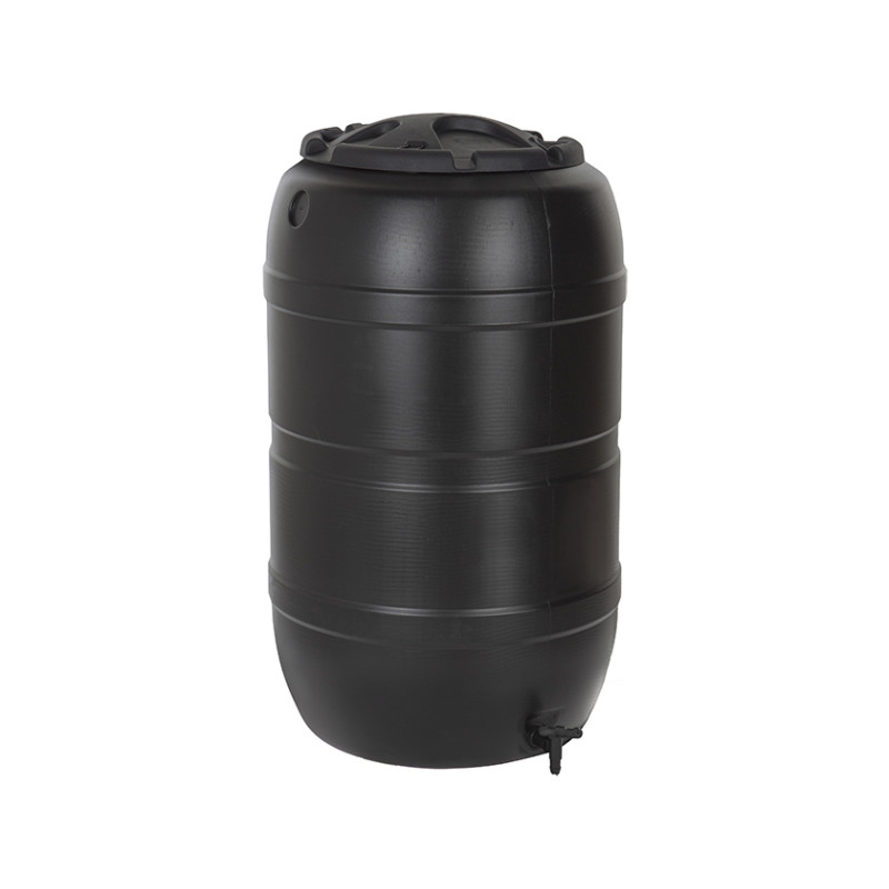 Tonneau à eau de pluie noir 210 L PRACTO GARDEN