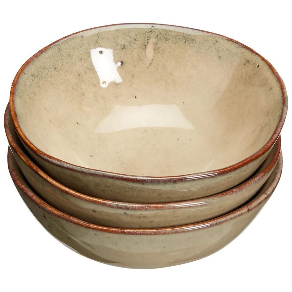 Kwantum Schalen | Schalen | Schaal Glaze Beige – D9 Cm S/3