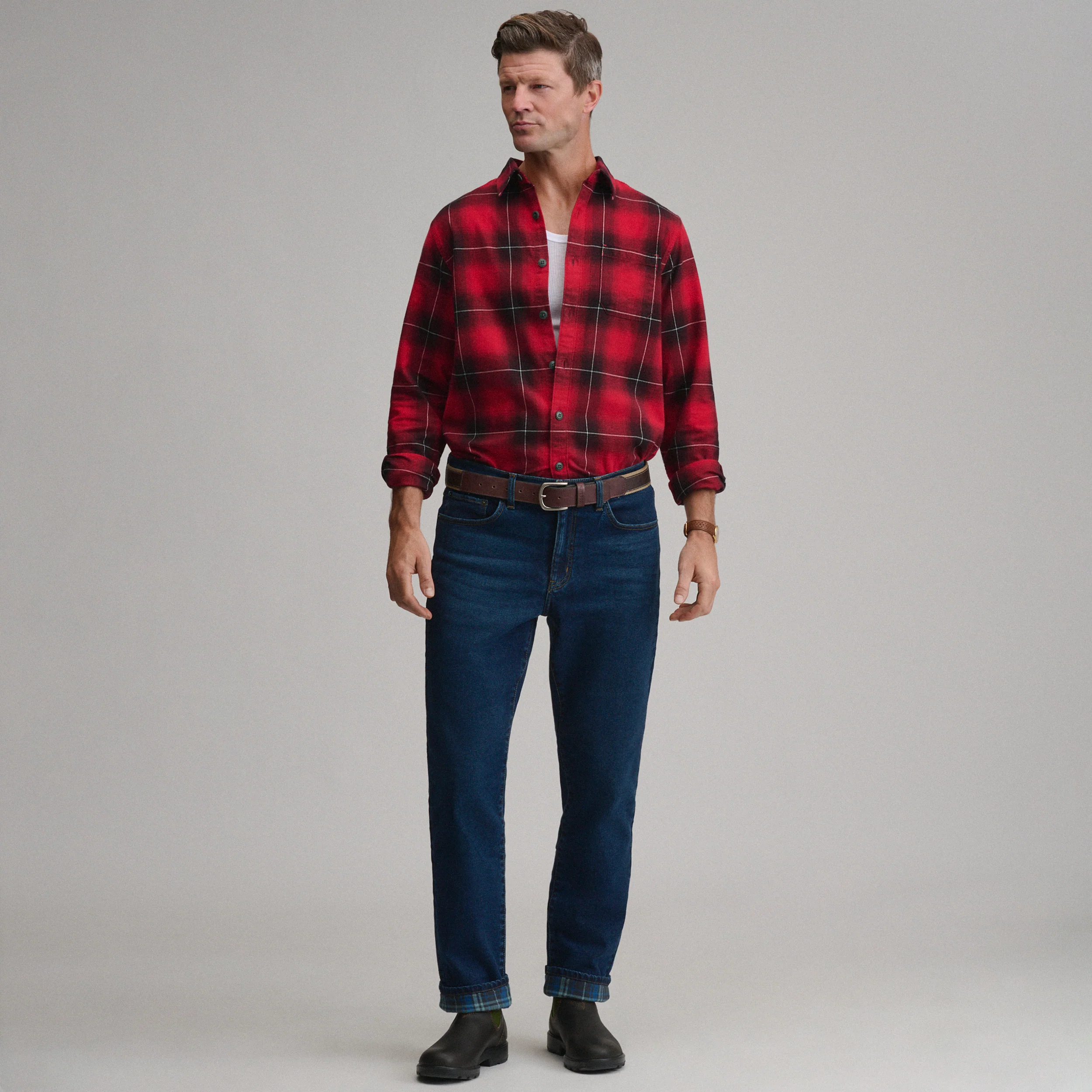 Men's Eddie's Flex Flannel Lined Jean