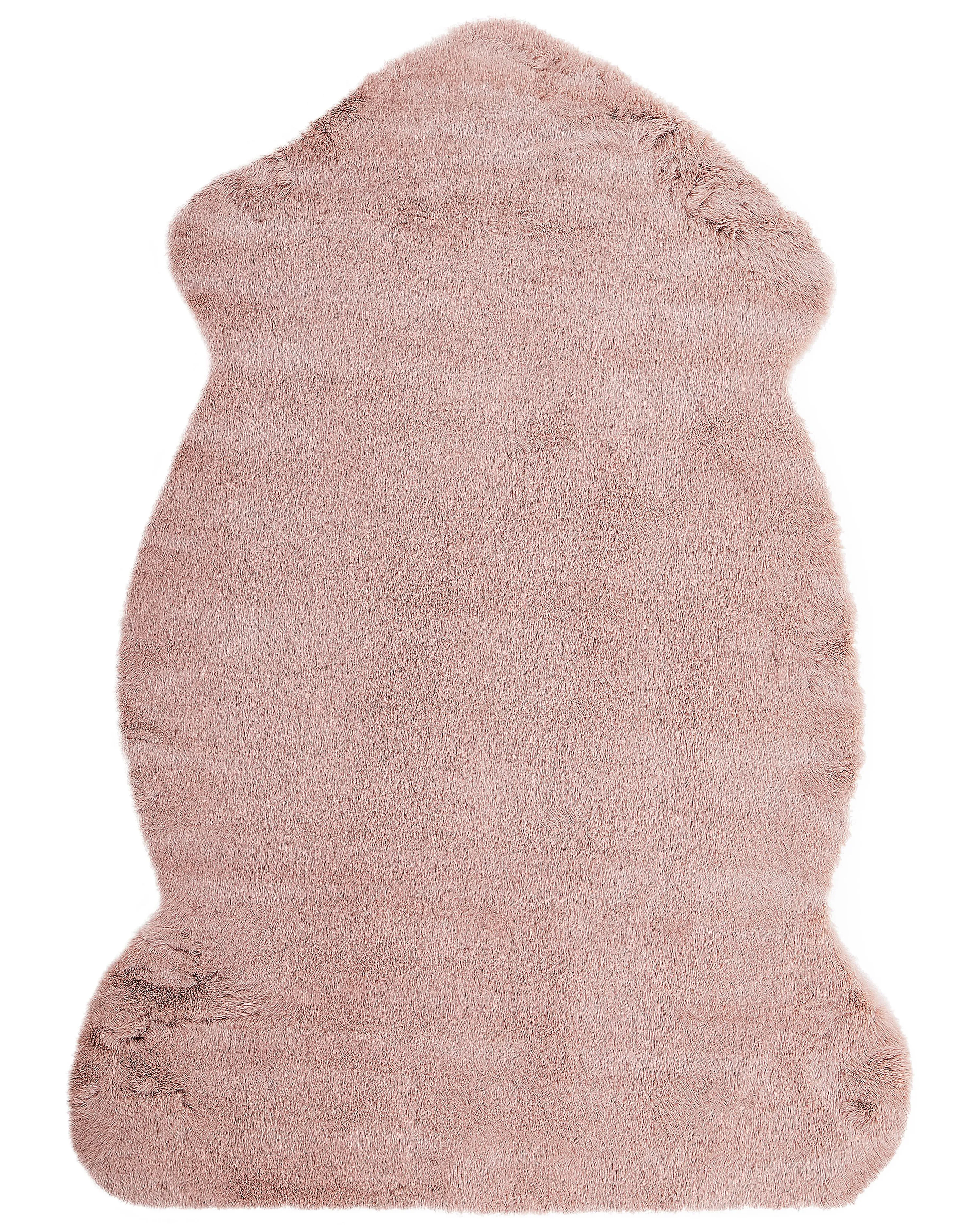 Faux Fur Rug UNDARA Pink 60 x 90 cm