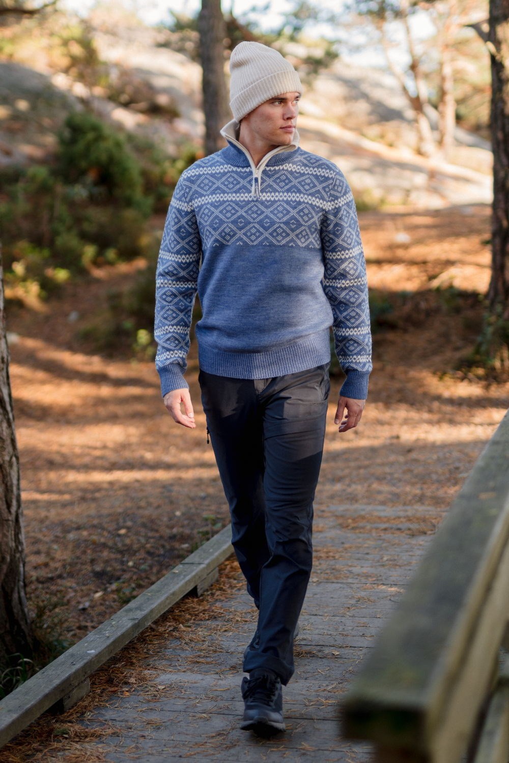 Norddalen Half Zip ullgenser