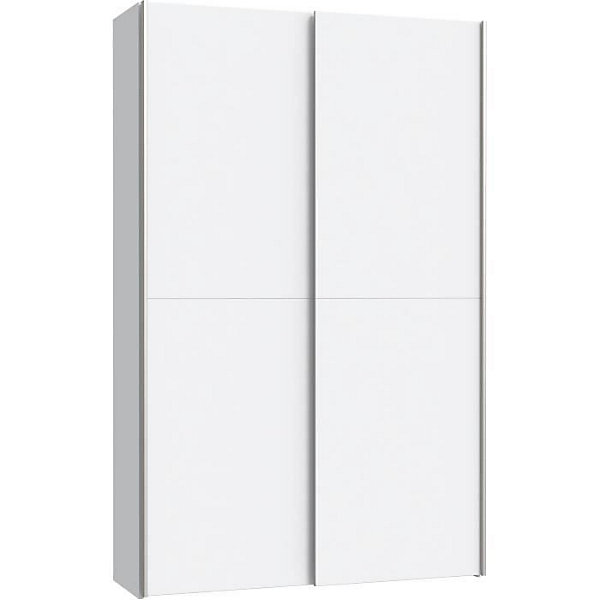 Armoire 2 portes coulissantes multifonction - Blanc mat - L120 x P41,6 x H190,5 cm - OZZULA