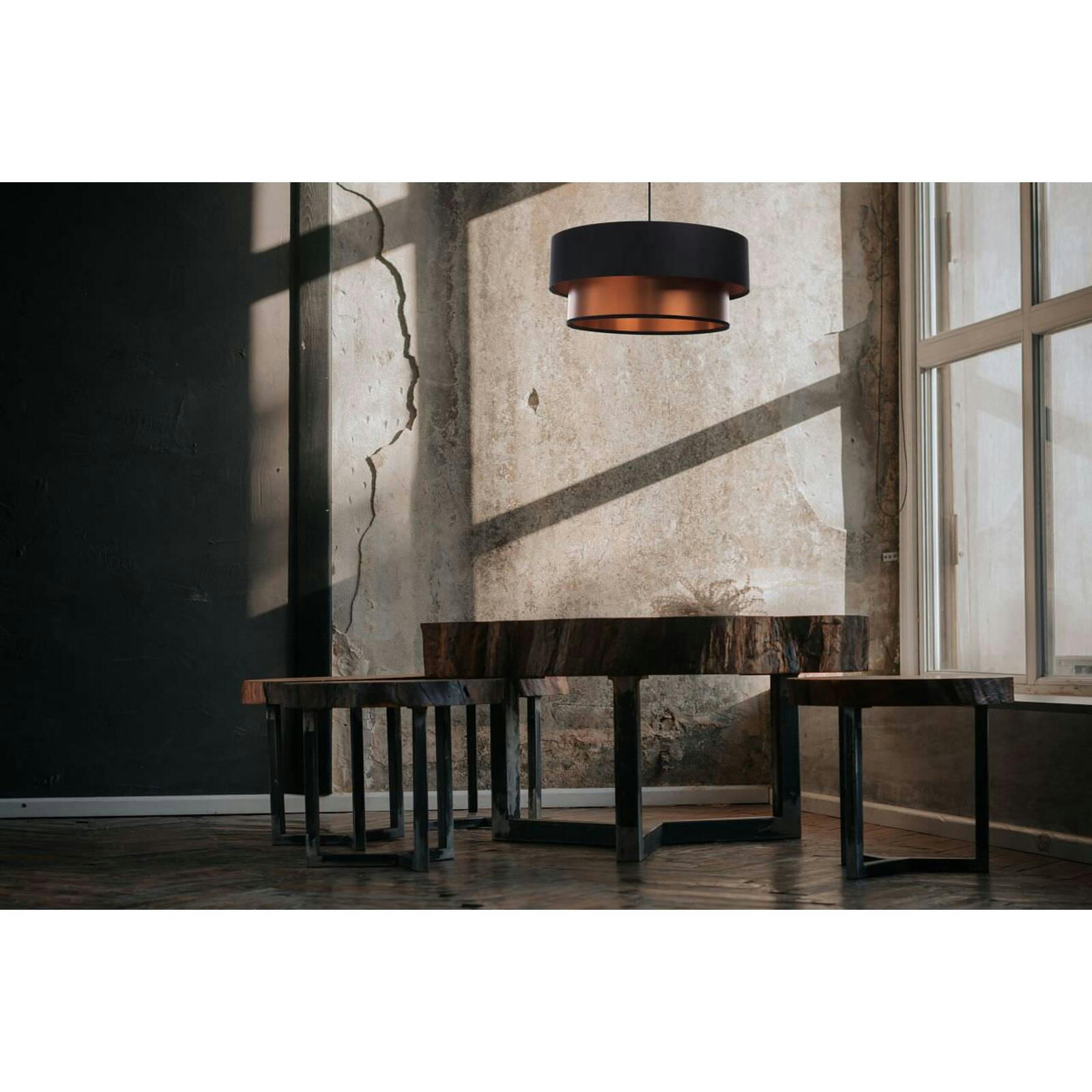 DUO ÉLÉGANT - Suspension Tissu Noir