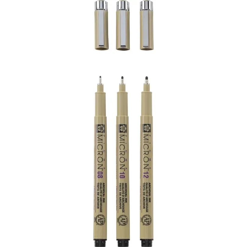Filzstifte 3er-Set Pigma Micron