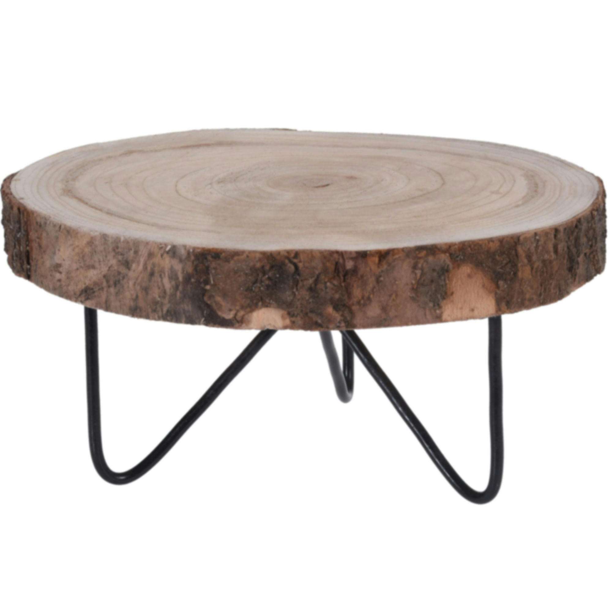 - Support pot plante bois et métal - 30x30x30cm