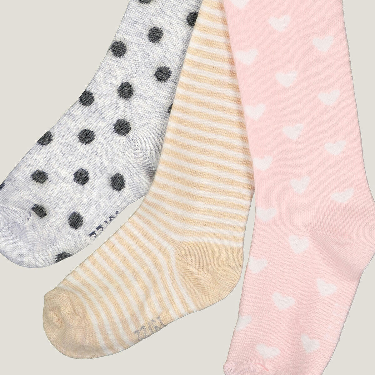 Lot de 3 paires de collants fantaisie
