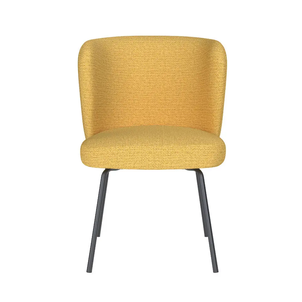 Puur - Jude eetkamerstoel metaal - okergeel