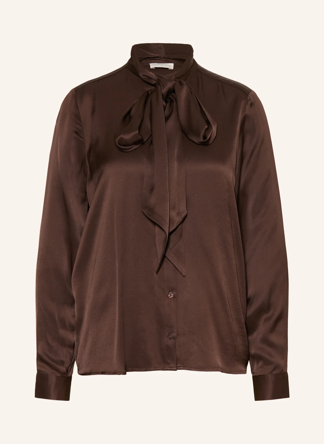MILANO ITALY Satinbluse mit Schluppe