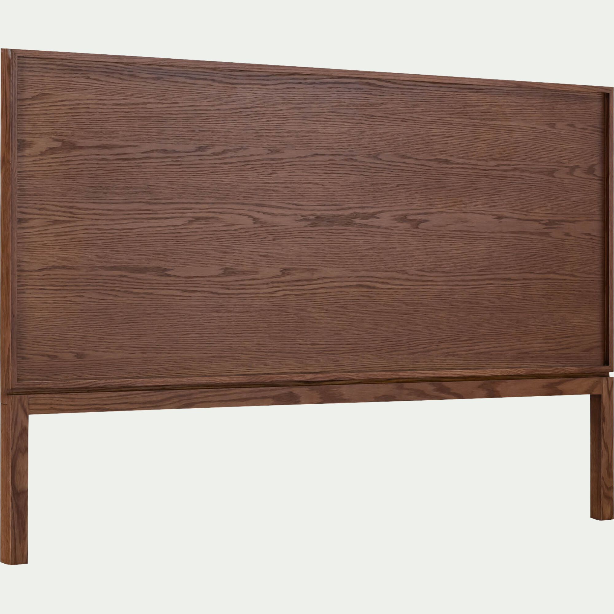 DAVI - Tête de lit en chêne massif L168cm - bois foncé