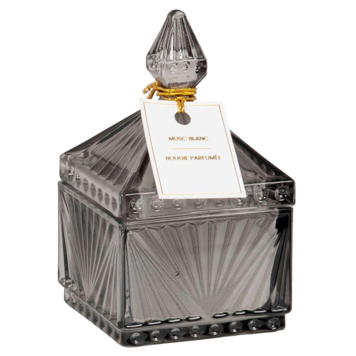 SOPHY - Bougie parfumée en verre gris anthracite