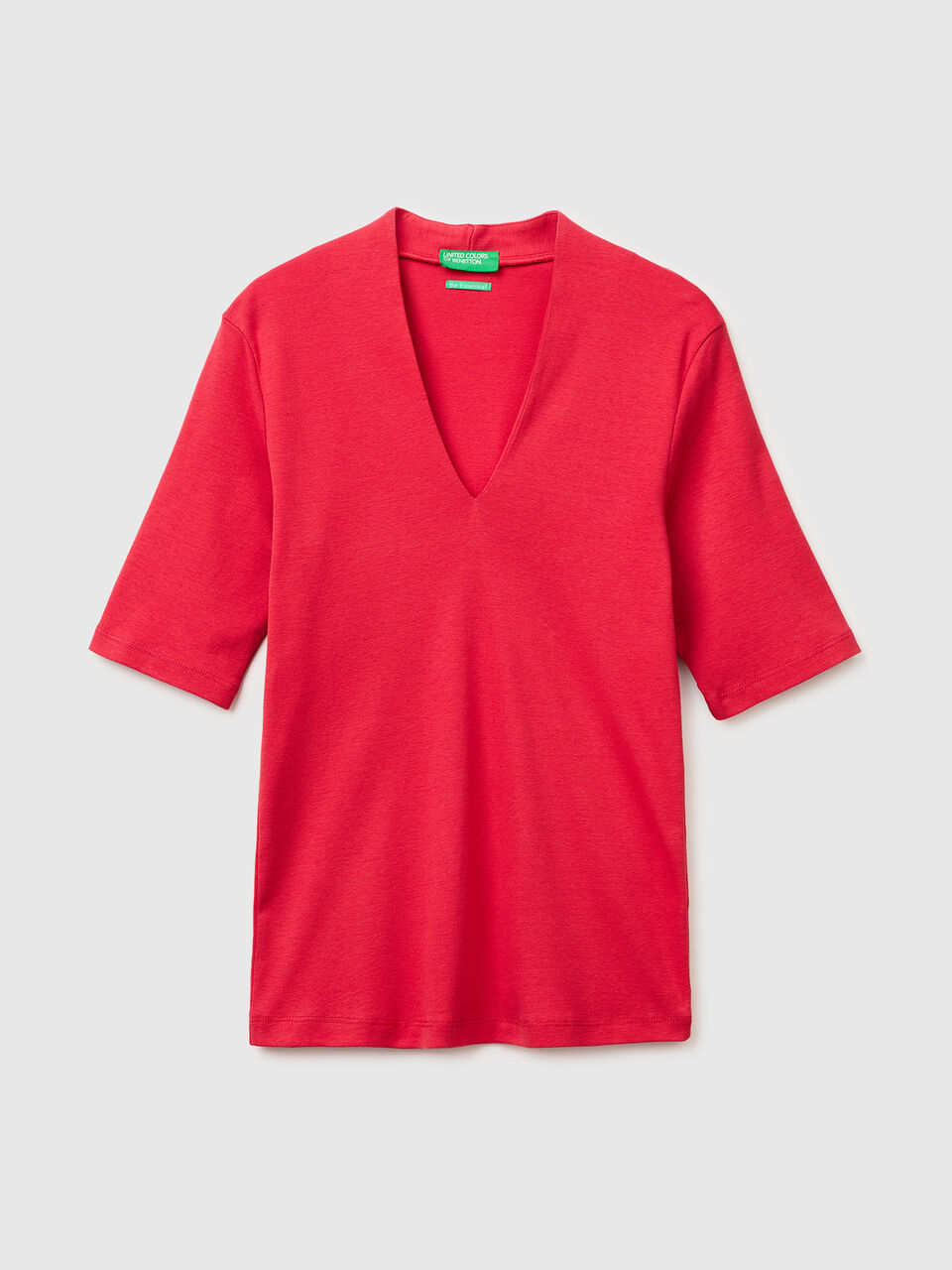 Slim fit t-shirt in long fiber cotton