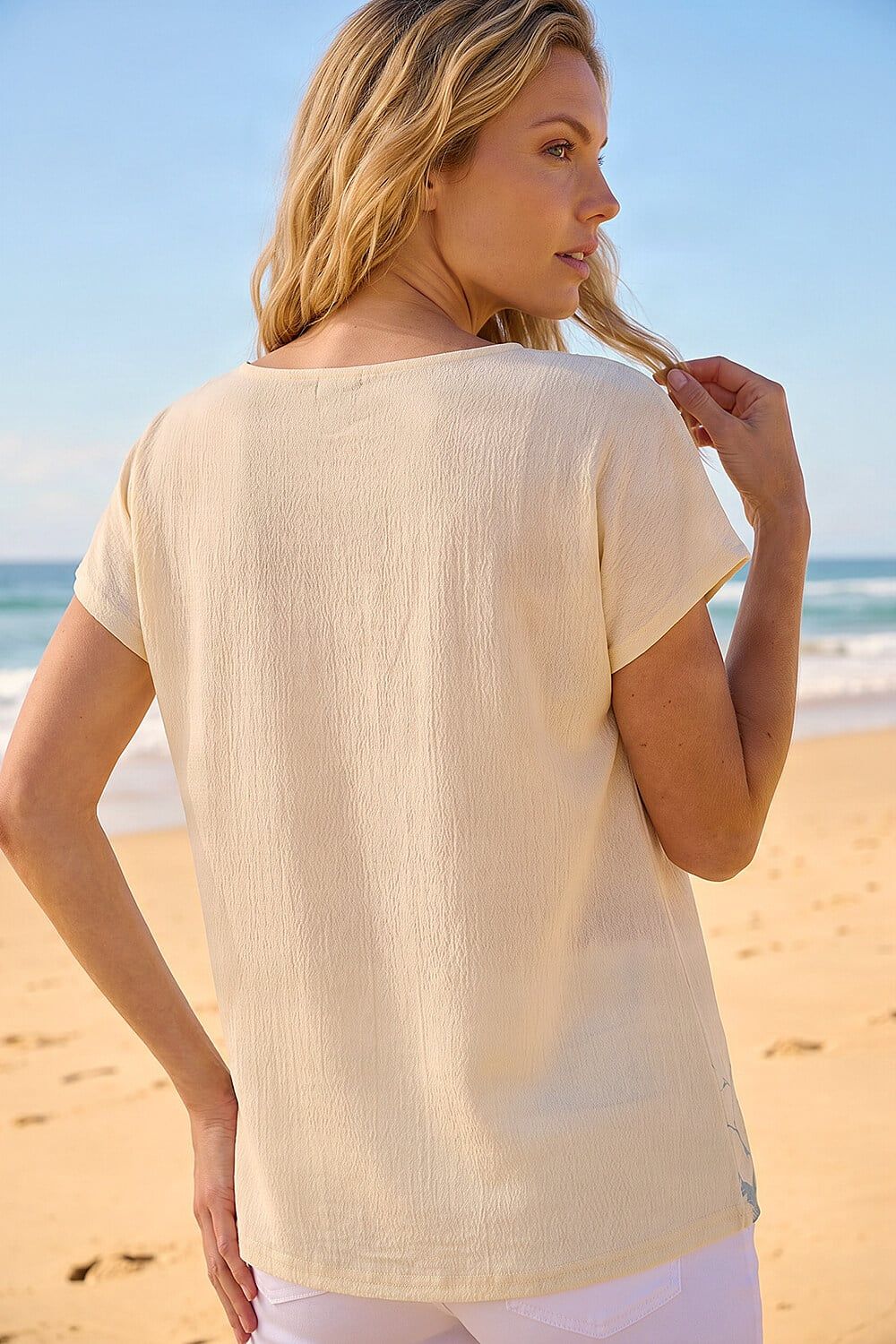 Roman Floral Print Embellished T-Shirt