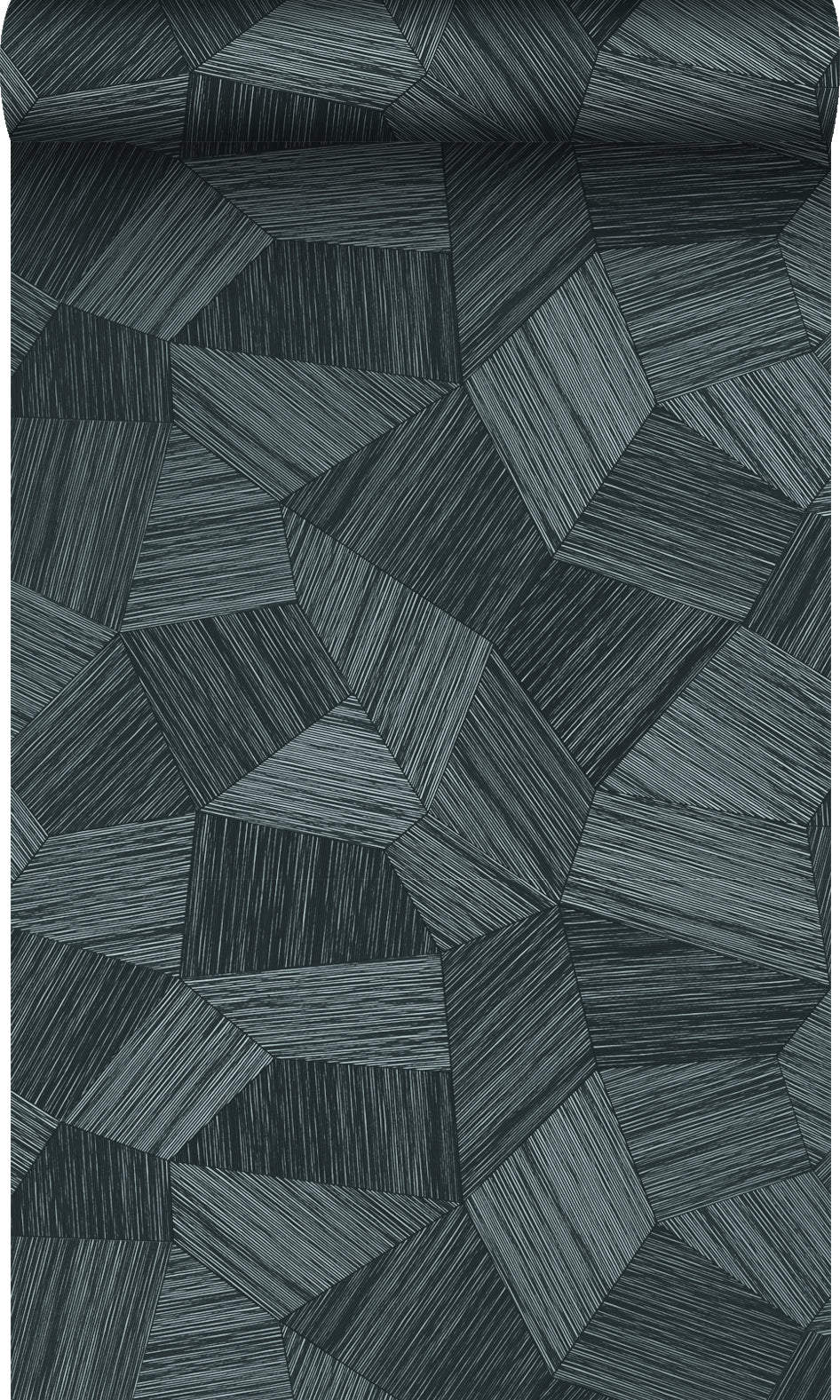 Origin Wallcoverings behang grafisch 3D motief antraciet grijs - 53 cm x 10.05 m - 347825