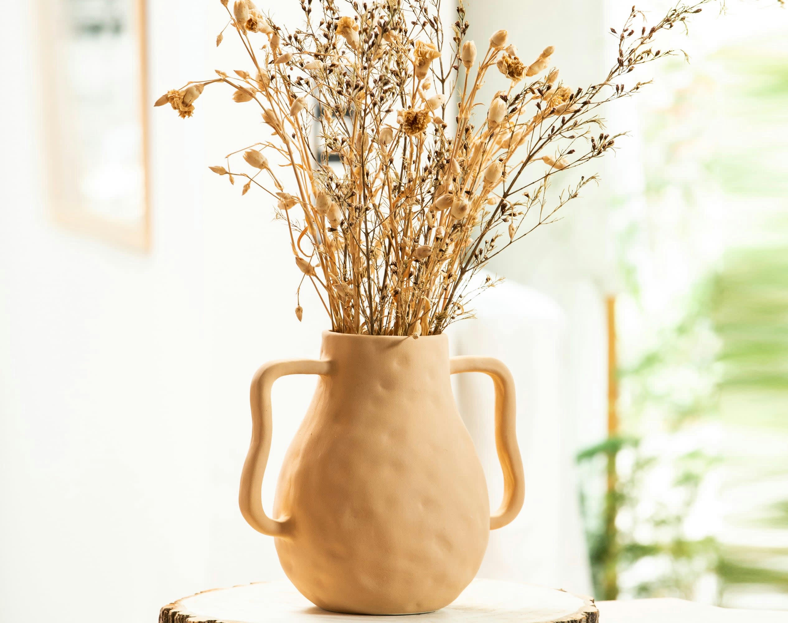 SABLETTE - Vase en céramique beige