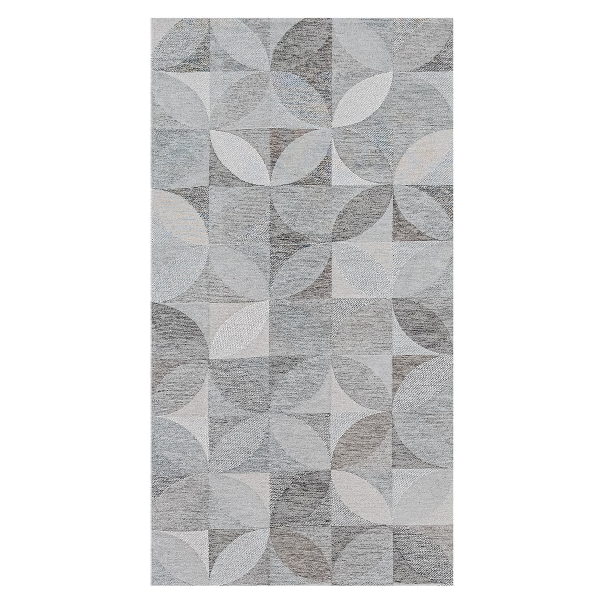 Lola&Moi vloerkleed Rock Crystal - zilver - 80x150cm