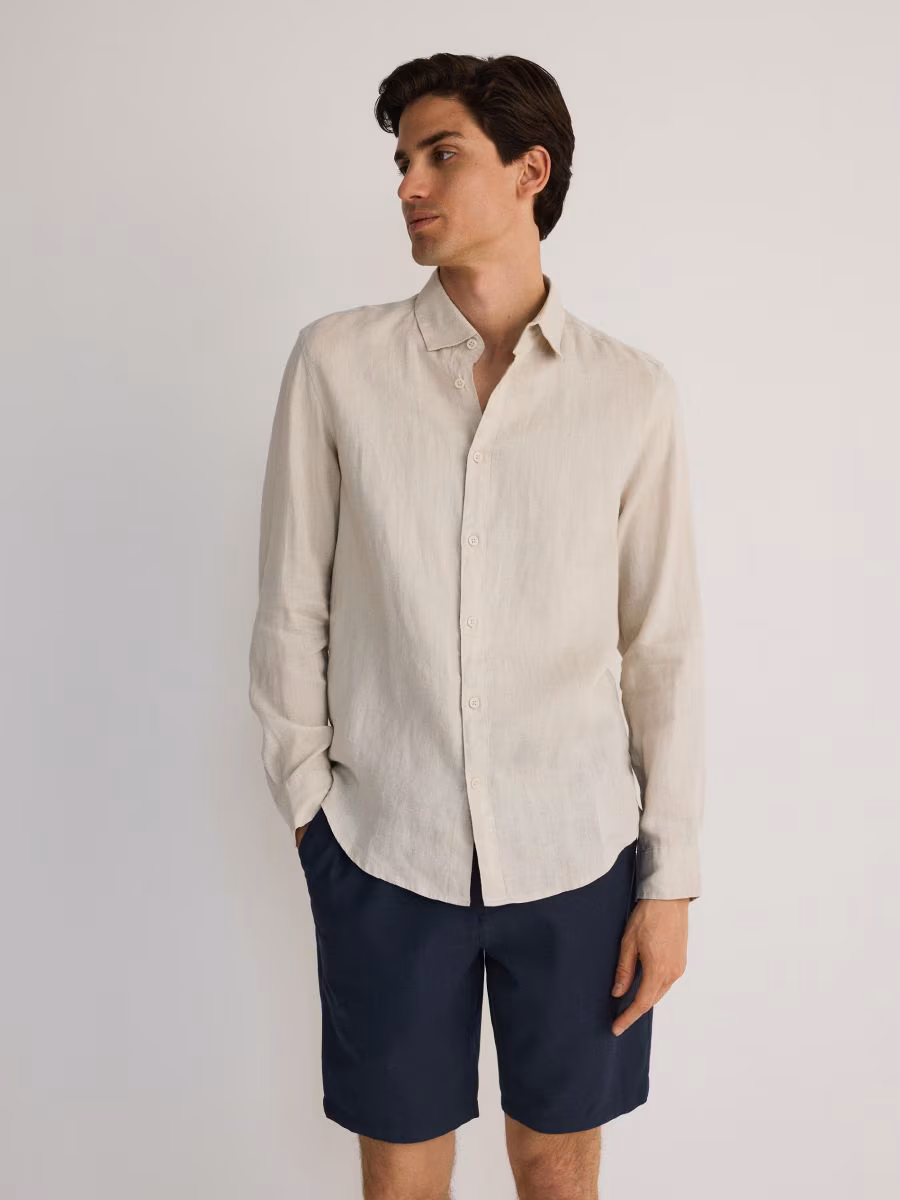 Regular Fit Linen Shirt