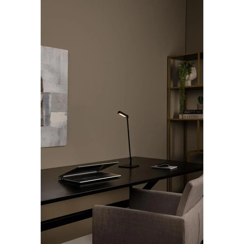 Lucide LAVALE Bureaulamp - Zwart