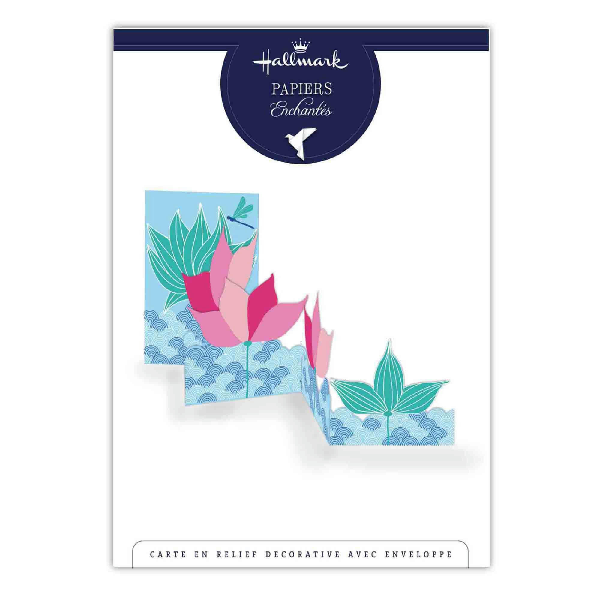- Carte pop-up 3d fleurs de Lotus