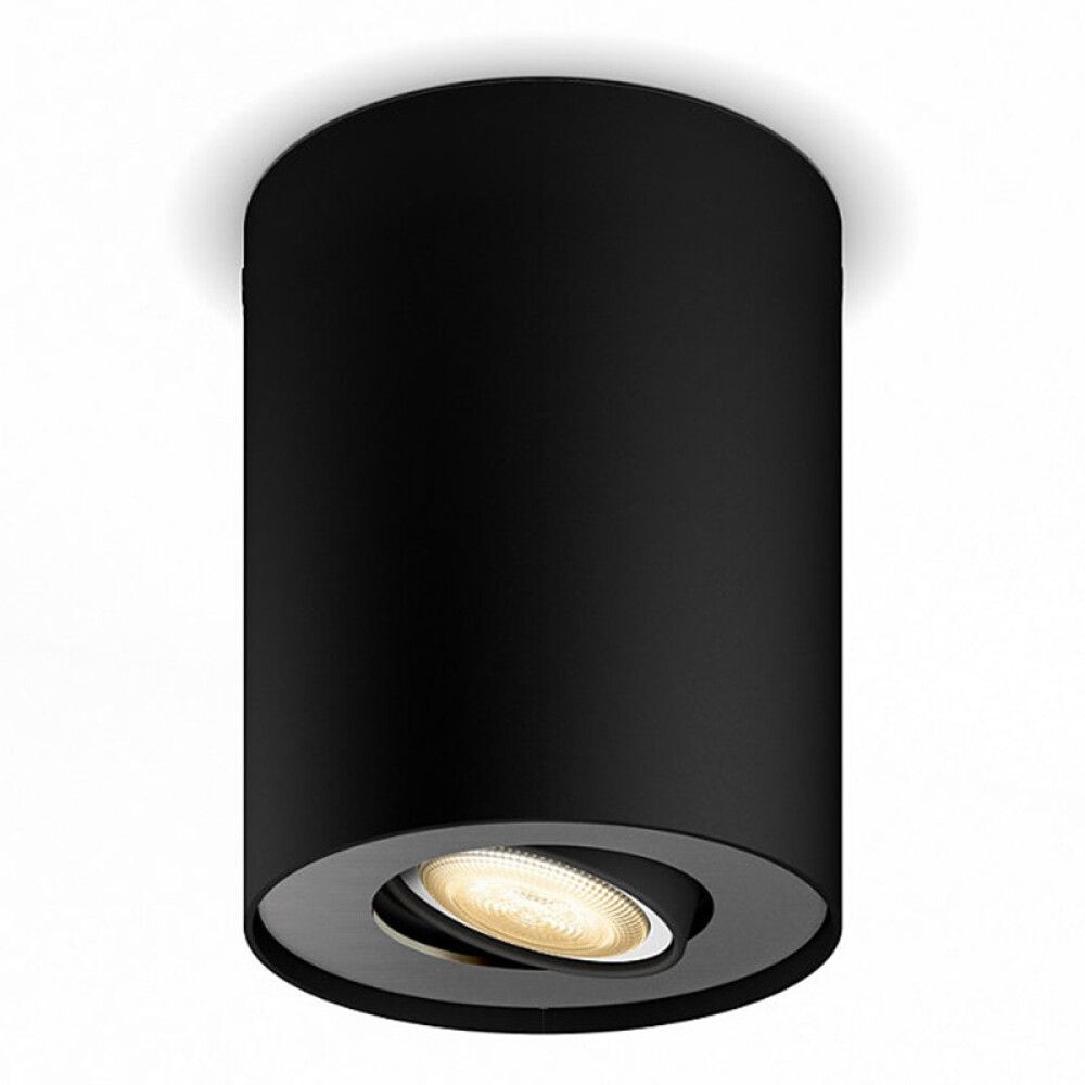 SPOTLIGHTS PHILIPS HUE SVART ENKEL SØYLEFARGE