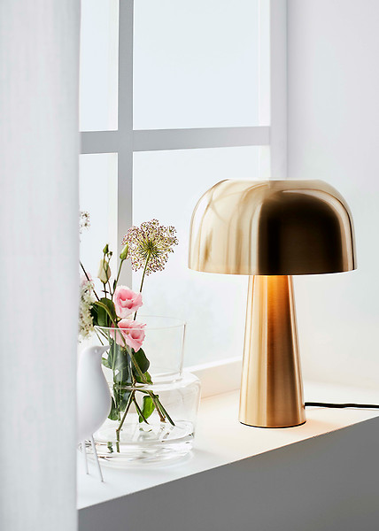 Lampa stołowa Blanca metalowa złota
