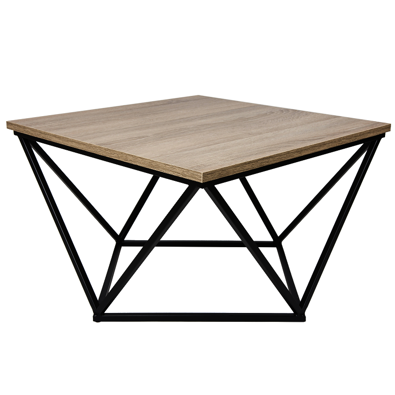 Stolik kawowy Curved 60 cm czarny ciemny