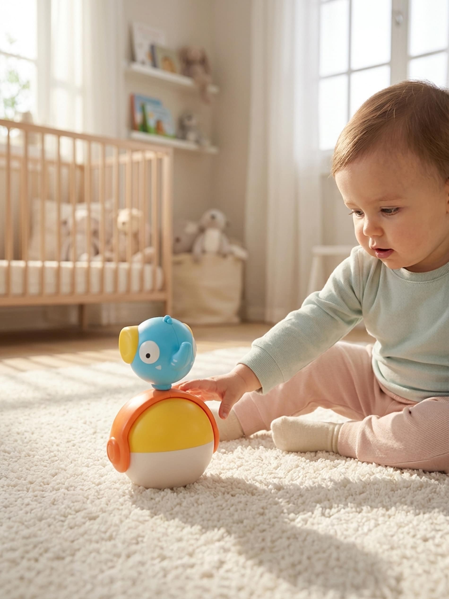 Kołysząca zabawka typu roly poly – słoń