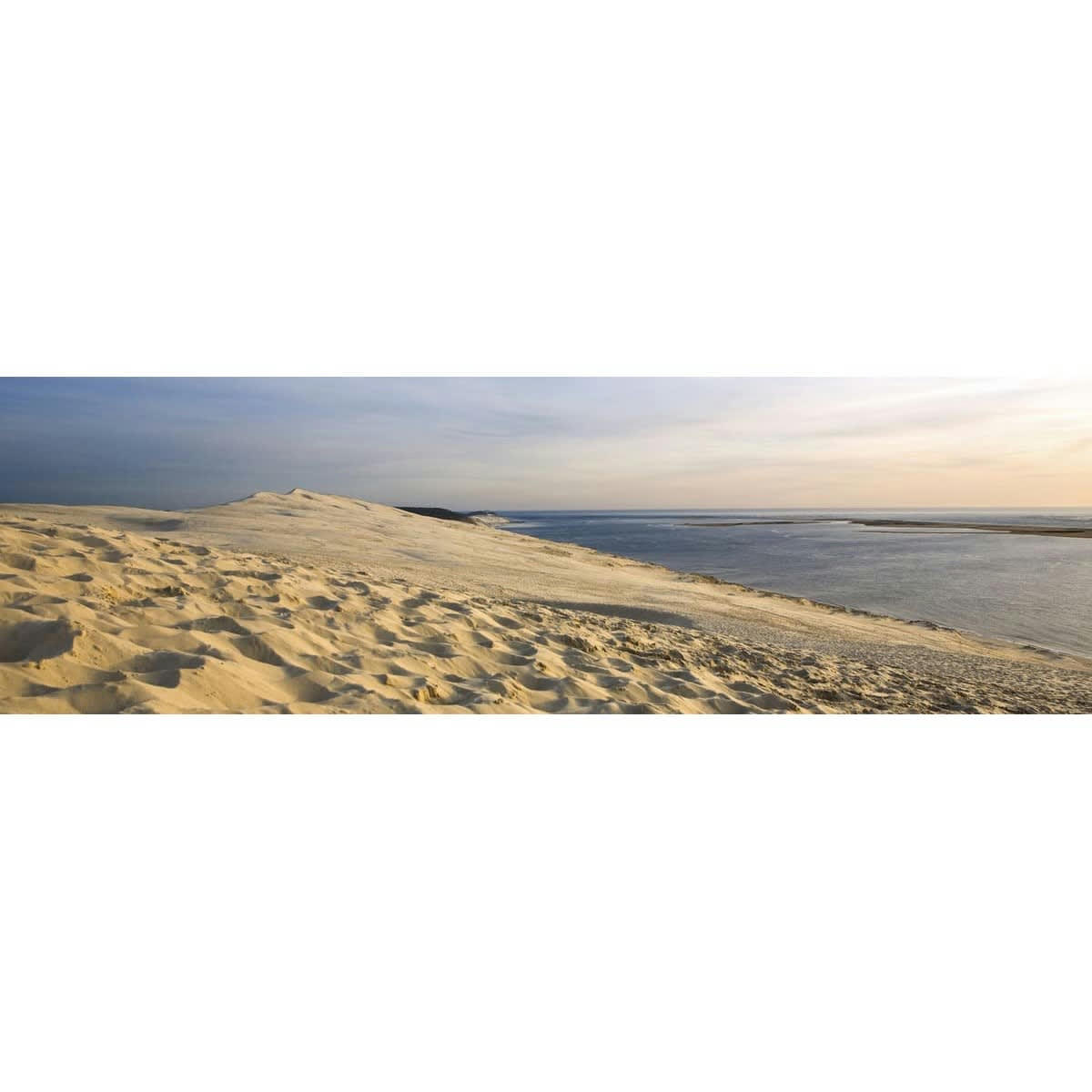 RÉGIONALISME - Tableau sur toile dune du Pilat 30x97 cm