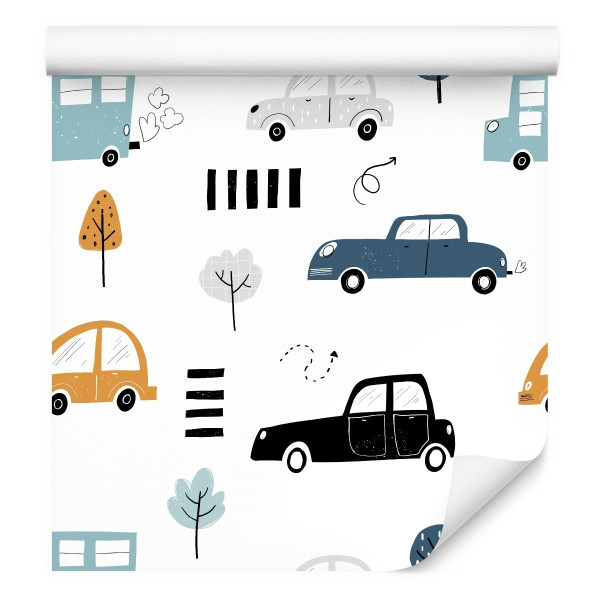 Tapeta Dla Chłopca Samochody Autobusy Drzewa