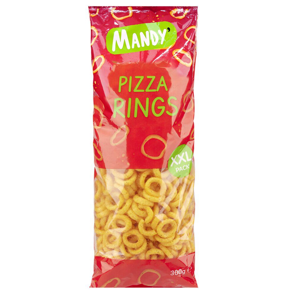 Anneau maïs soufflé saveur pizza format XXL 300gr