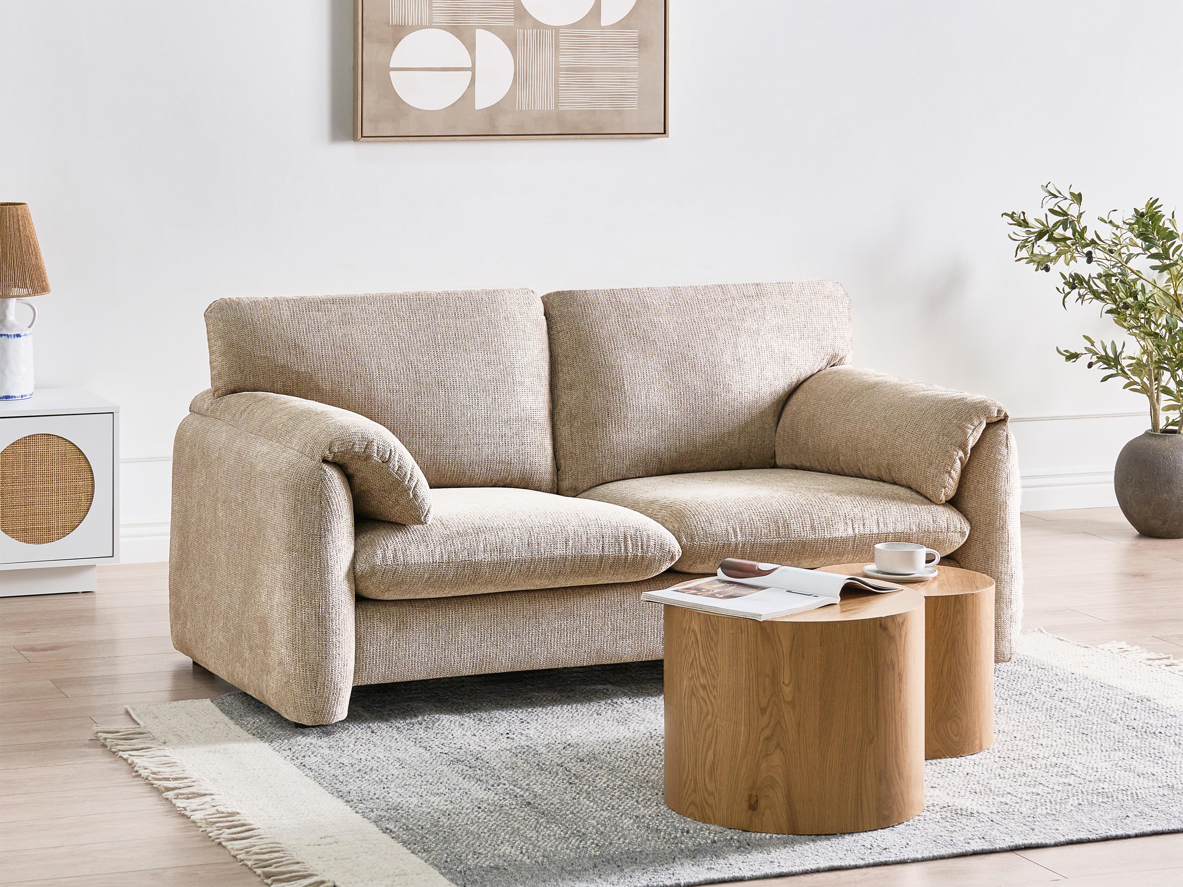Sofa 2 Seater GETA Fabric Taupe