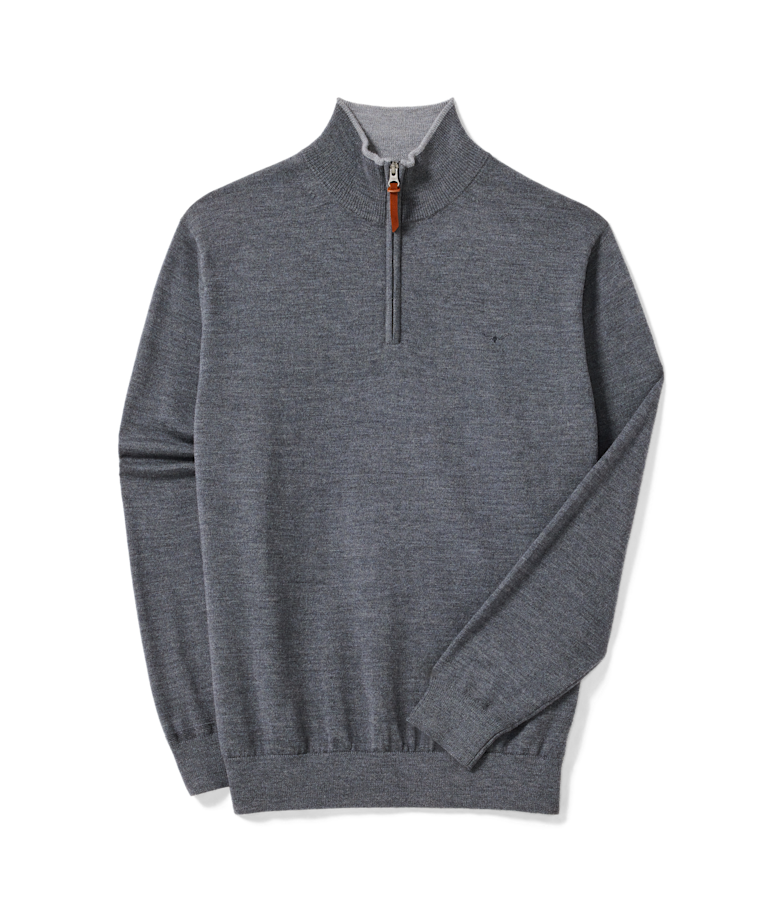Ernest 1/4 zip merino knit