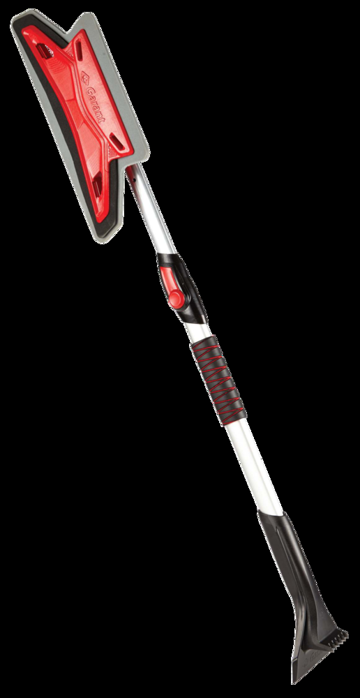 Garant Telescopic Pivoting Head and Scratch-Free EVA Foam Snow Brush With Ice Scraper, 52-in
