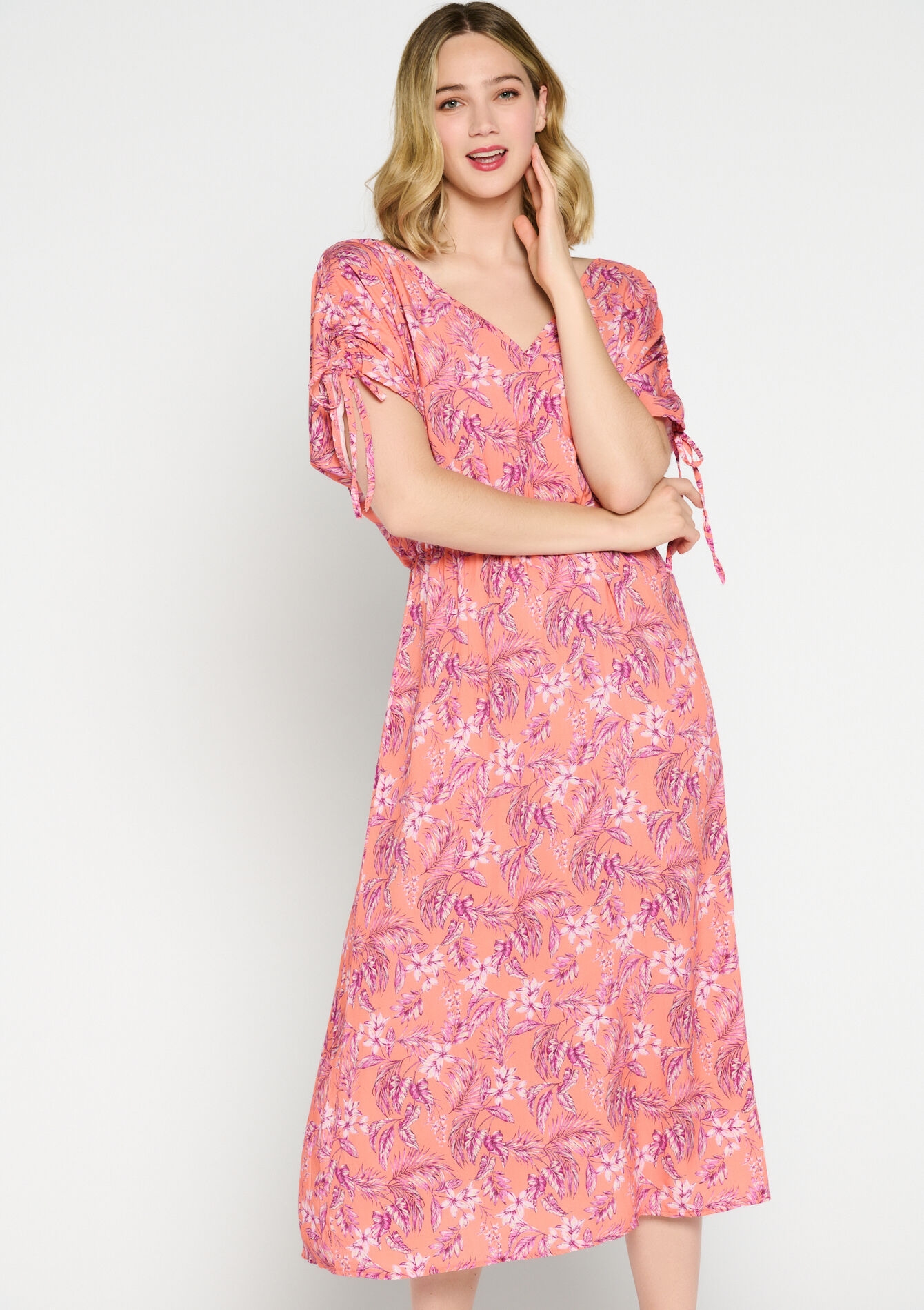 Maxi-jurk met bloemenprint