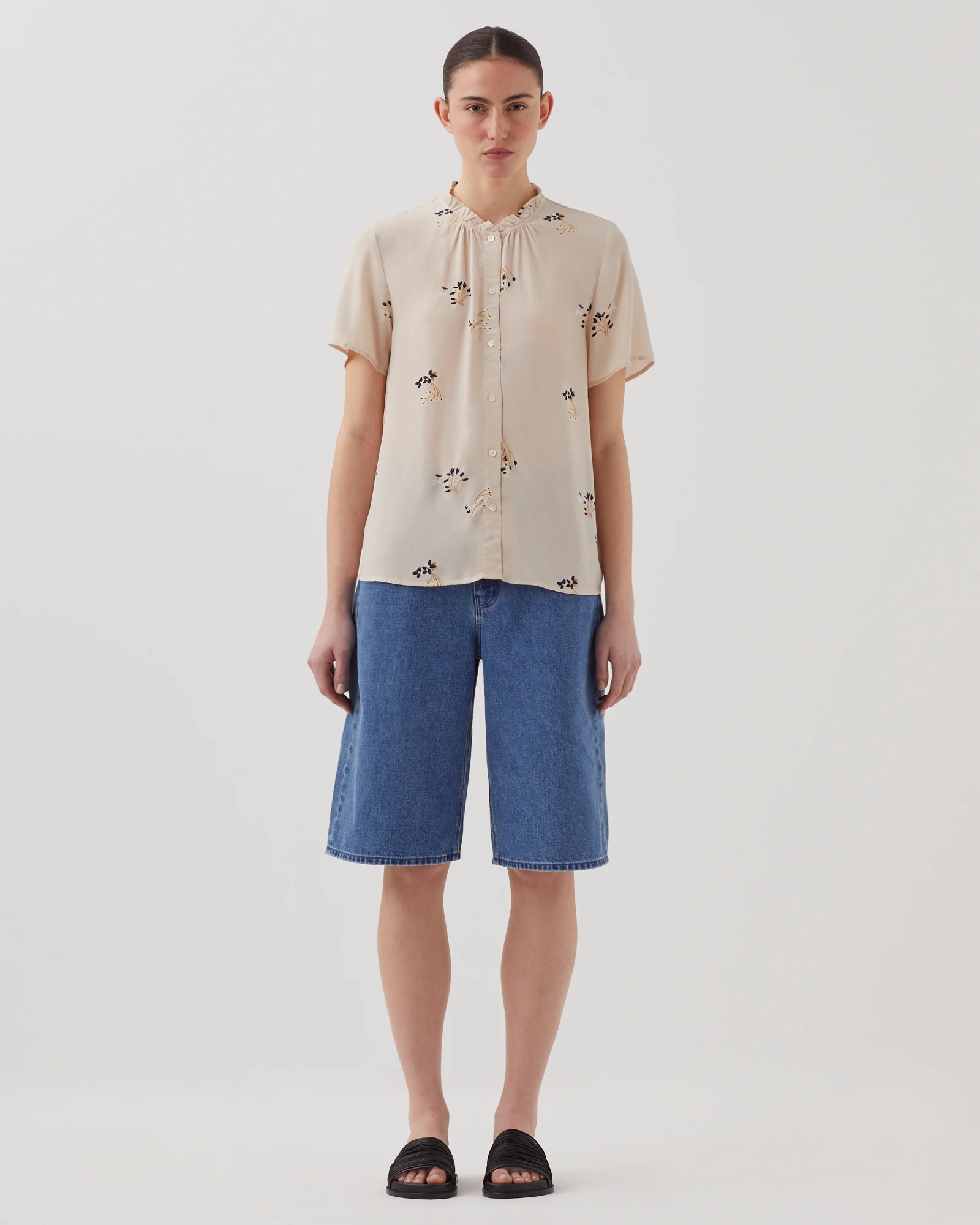 Chemise fluide à manches courtes