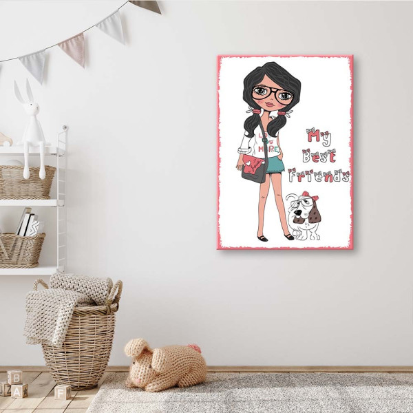 Feeby Obraz na płótnie Best friends 40x60