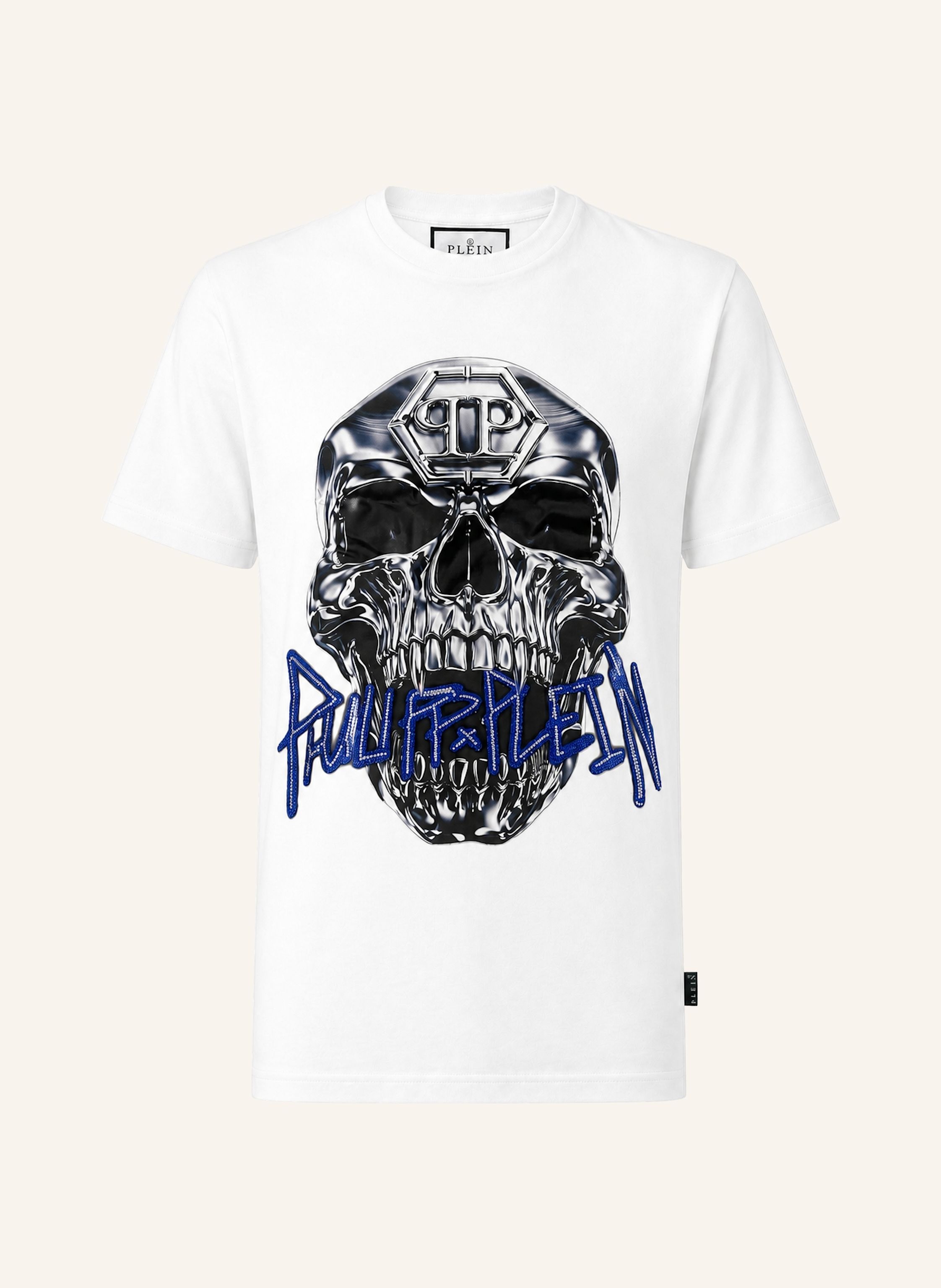 PHILIPP PLEIN Kurzarm-Rundhals-T-Shirt SKULL